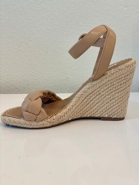 Steve Madden Woven Espadrille Wedge Sandal in Tan